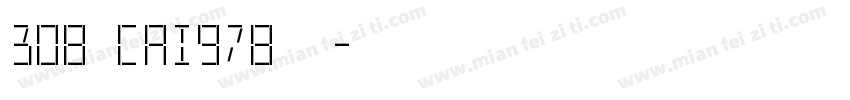 308 cai978字体字体转换